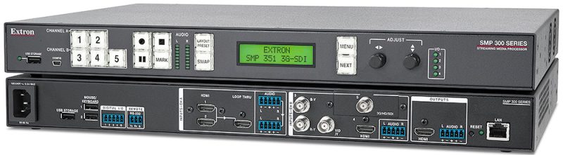 Extron - SMP 351 3G-SDI : Processeur de streaming multimédia H.264 Version avec entrée 3G-SDI 80 Go SSD