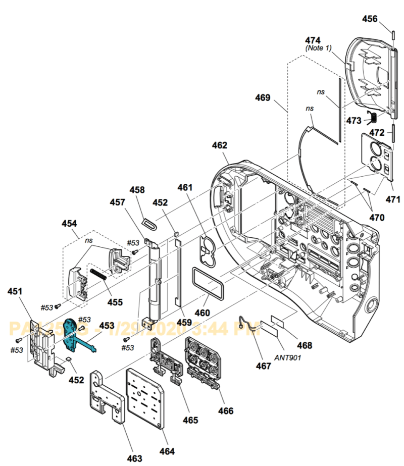 pièce détachée sony Partie 6 : CARENAGE Chassis latéral gauche Section 3 :