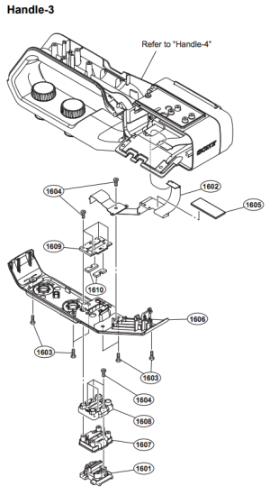 pièce détachée sony Poignée Partie 3 :