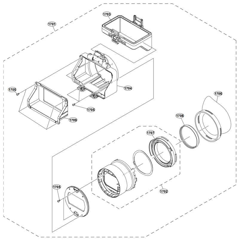 pièce détachée sony Partie 4 : VISEUR :