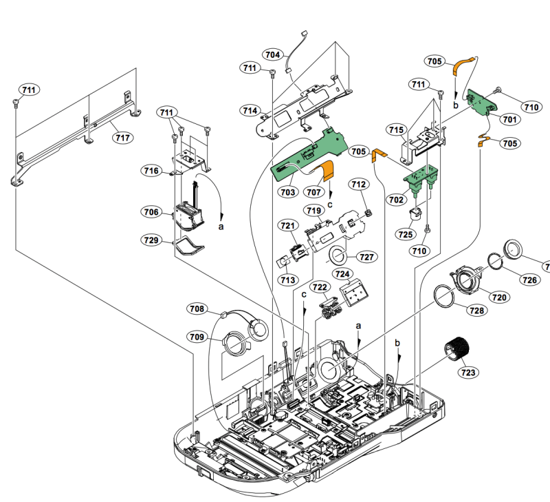 pièce détachée sony Partie 6 : CARENAGE Chassis latéral gauche Section 1 :