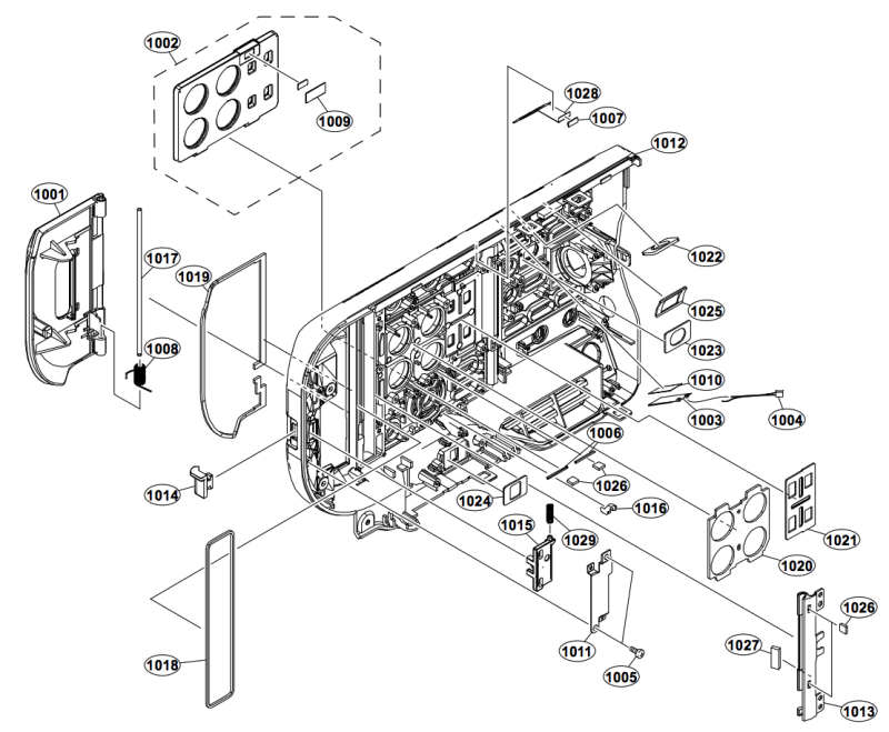 pièce détachée sony Partie 6 : CARENAGE Chassis latéral gauche Section 4 :