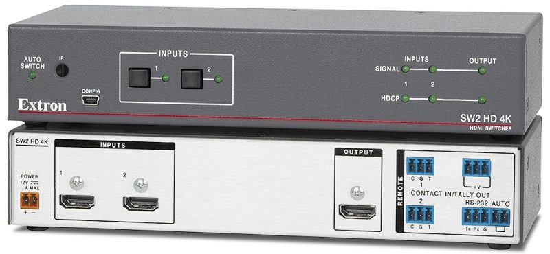 Extron - SW2 HD 4K : Sélecteur HDMI à deux entrées