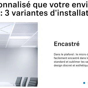 Triaxe Sennheiser Microphone de plafond TeamConnect Ceiling 2 _ Sennheiser