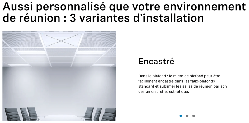 Triaxe Sennheiser Microphone de plafond TeamConnect Ceiling 2 _ Sennheiser