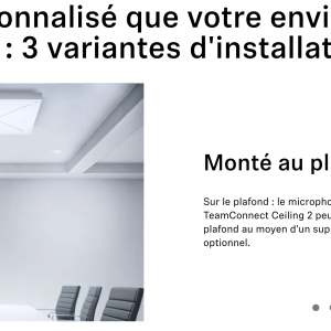 Triaxe Sennheiser Microphone de plafond TeamConnect Ceiling 2 _ Sennheiser