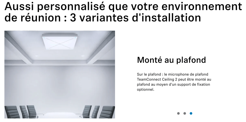 Triaxe Sennheiser Microphone de plafond TeamConnect Ceiling 2 _ Sennheiser