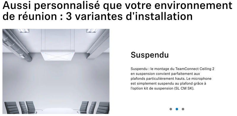 Triaxe Sennheiser Microphone de plafond TeamConnect Ceiling 2 _ Sennheiser