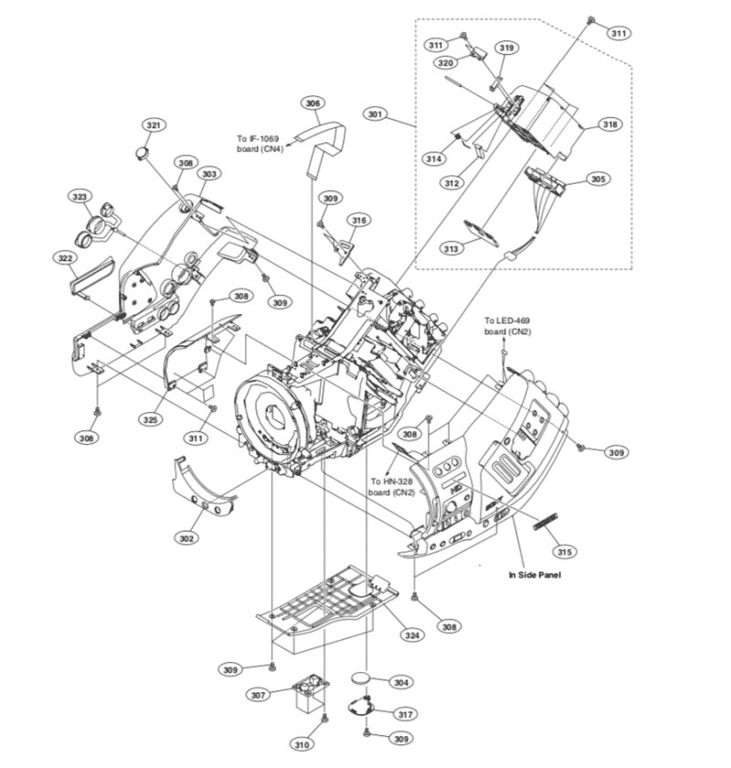 pièce détachée sony Partie 3 : CARENAGE Chassis-Bloc-Batterie :