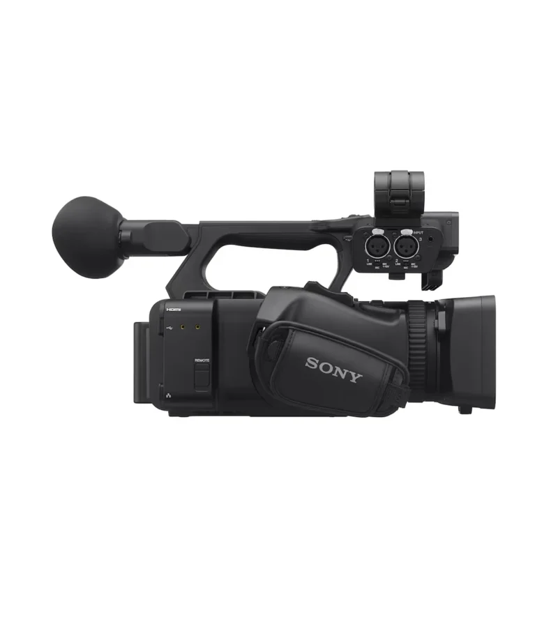 Caméra vidéo Sony noire avec poignée et microphone